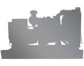 АМПЕРОС АД-68-Т400-P (Проф) в кожухе с АВР