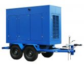 ТСС ЭД-200-Т400-2РПМ20 в погодозащитном кожухе на прицепе с АВР