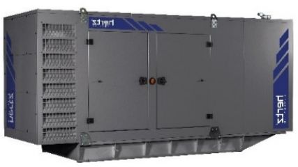 Дизельный генератор Hertz HG 500 CL в кожухе